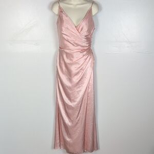 Galina Signature Satin Evening Gown
